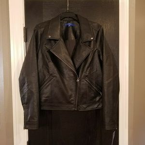 Black leather jacket
